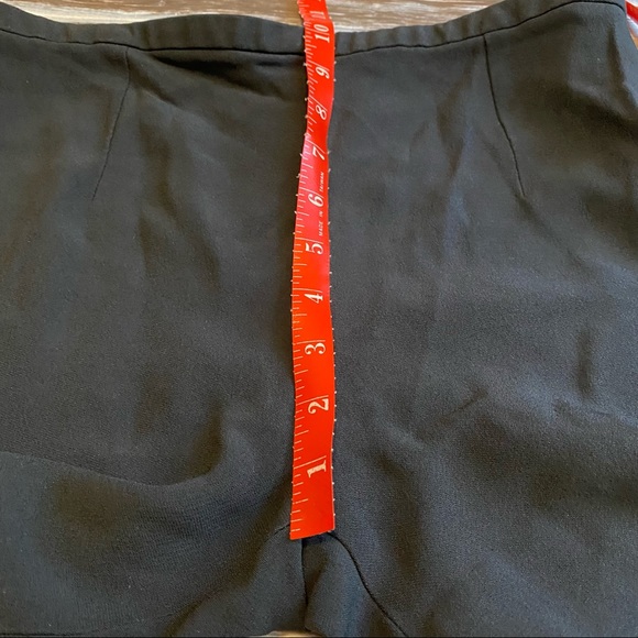 Carven Pull On High Rise Cropped Crepe Pants Black Sz 40/10 - Picture 9 of 10